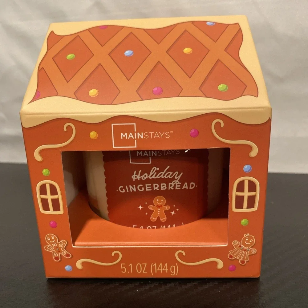 2x‎ Mainstays Holiday Gingerbread Candle 5.1oz 1 Wick